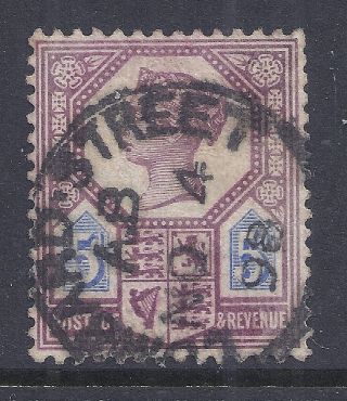 Gb Sg207a Qv 5d Dull Purple & Blue Our Ref K285 Jubilee Issue Die Ii photo