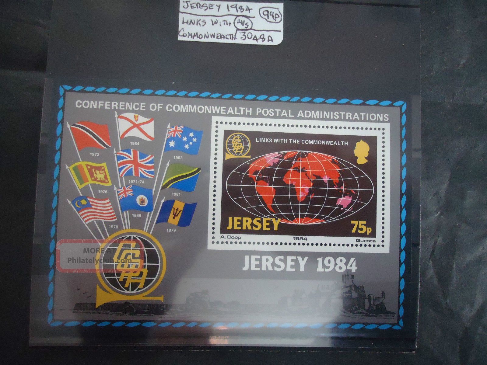 Jersey 1984 Links With Commonwealth M/s Regional Issues photo