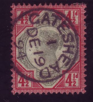 Gb.  Qv.  4 1/2d Jubilee Stamp.  Gateshead Cds.  Gu. photo