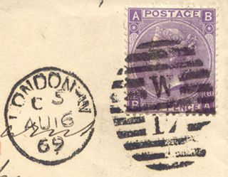 1869 Qv 6 D Wmk Spray Cover Variety/error: Partly Imperforated On The Left Side photo