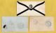 1856 - 1858 3xcovers,  1d Stars,  Plates 33,  34 Transitional & 36,  Various Postmarks Covers photo 2