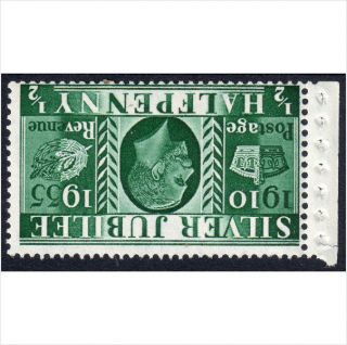 Sg453 Wi ½d Green Wmk Inverted Booklet Stamp P.  O.  Fresh Unmounted photo