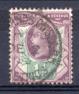 Gb = Town/village Cancel.  On Qv Stamp - St Leonards On Sea,  Hastings Single Ring photo