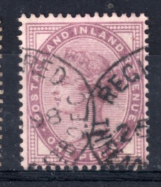 Gb = Qv Stamp,  1881 One Penny Lilac Sg 172 - 4. .  Registered Oval. photo