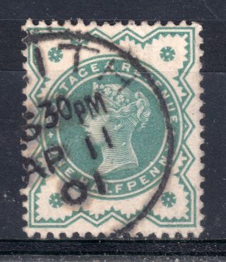 Gb = Town/village Cancel.  On Qv Stamp,  `leith` Single Ring photo