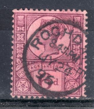 Gb = Town/village Cancel.  On Qv Stamp,  `rochdale` Single Ring.  Sg 208a. photo
