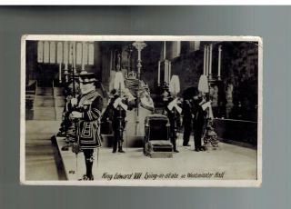 1910 Minehead England To Rppc Postcard Cover King Edward Viii Lying In State photo