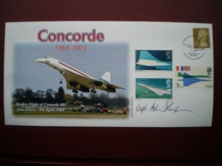 2004 Sifned Capt Concorde 35th Anniv Maiden Flight Cover photo