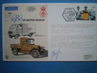 Raf Cover C69b Signed London 1980 By Motor Vehicle photo