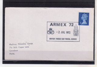Gb = 1972 Special Event Cancel - Armex 72,  Bfps / 1297.  Military Exhibition photo