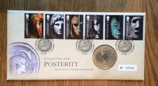 Coin & Stamp 1st Day Cover - 250 Years Of The British Museum photo