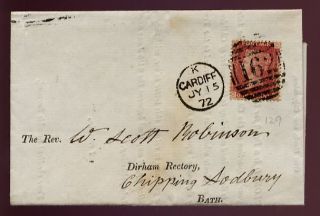 Penny Red Printed Reply Cover. . .  Gb Qv. . .  Dirham Rectory photo