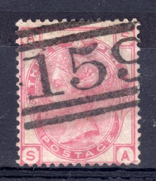 Gb = Town/village Cancel.  On Qv Stamp - `159 - Glasgow`,  Sg143/4.  Pl.  15,  C.  £45. photo