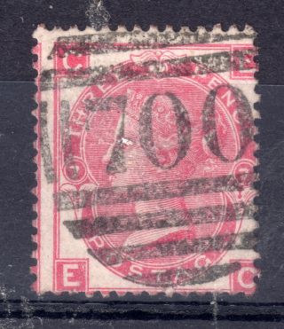 Gb = Town/village Cancel.  On Qv Stamp - `700 - Sheffield` Sg103 (pl.  7) C.  £60.  00 photo