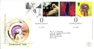 12 January 1999 Inventors Tale Royal Mail First Day Cover Greenwich Shs (c) photo
