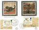 27 September 1988 Edward Lear M/sheet All 4 Benham Silk First Day Postcards Shss Topical Stamps photo 2