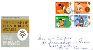 12 August 1981 Duke Of Edinburgh Awards Post Office First Day Cover Harrow Fdi photo