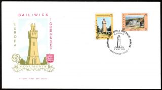 Guernsey Fdc Europa 1978 Monuments photo