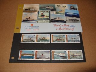 Isle Of Man Presentation Pack 175th Anniversary Steam Packet Company photo