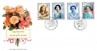 2 August 1990 Queen Mother 90th Birthday Royal Mail Fdc City Of Westminster Shs photo