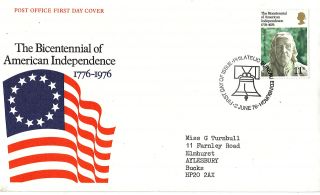 2 June 1976 American Bicentenary Post Office First Day Cover Bureau Shs photo