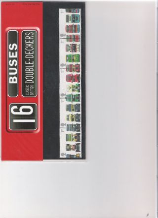 2001 Royal Mail Presentation Pack Buses Double Deckers photo