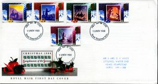 1988 Christmas Hemel Hempstead Postmark Fdc photo