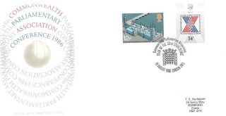 (13016) Stuart Fdc Gb Parliament Conference London Sw1 Postmark 1986 photo