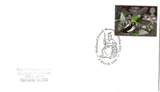 2 March 1993 Greetings Cover Britannia National Postal Museum London Ec1 Shs photo