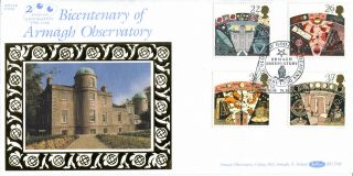 16 October 1990 Astronomy Benham Blcs 58 First Day Cover Armagh Observatory (a) photo
