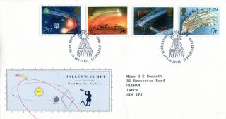 18 February 1986 Halleys Comet Royal Mail First Day Cover London Se10 Shs (w) photo