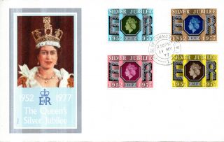 11 May 1977 Silver Jubilee Philart First Day Cover House Of Commons Sw1 Cds photo