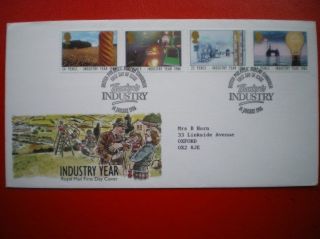 Cover 1986 Industry Year Fdc photo