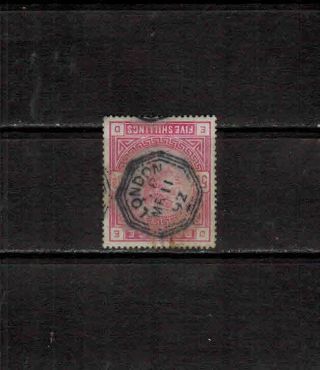 Great Britain Postage Stamp Scott 108 Vfv/nh 1892 London Cancellation photo