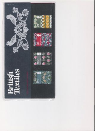 1982 Royal Mail Presentation Pack British Textiles photo