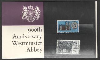 1966 Westminster Abbey Post Office Presentation Pack Um photo