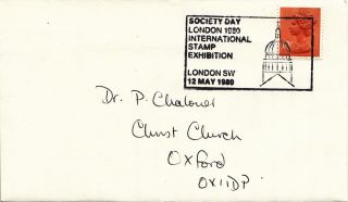 (27883) Gb Cover Society Day - London Sw 12 May 1980 photo