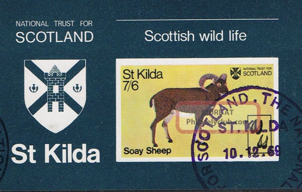 St Kilda 1969 National Trust Soay Sheep Mini - Sheet Great Britain photo