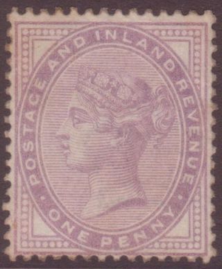 Gb Qv 1d Pale Lilac Sg171 Cv=£220 One Penny 1881 Stamp - 14 Dots photo