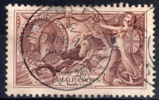 Gb = (1934) 2/6d Seahorse (re - Engraved) Sg450.  `london S.  W.  12 / (3) ` Double Ring photo