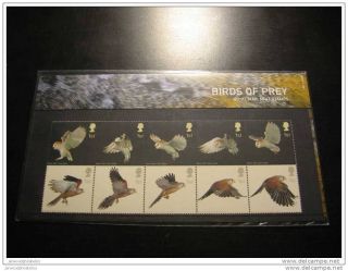 2003 Birds Of Prey Royal Mail Presentation Pack 343 Um photo