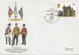 (27886) Gb Cover Royal Highland Fusiliers - Bfps 2174 23 September 1978 photo