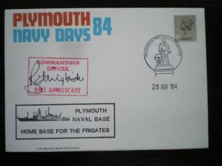 Marriott Naval Cover - Signed Hms Ambuscade Plymouth Navy Days 1984 photo
