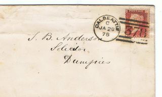 1878 Victorian Penny Red (plate) On Cover - Dalbeattie Dumfries photo