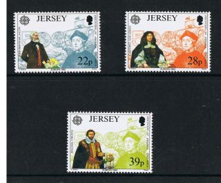 Jersey 1992 Europa 500th Anniversary Of Colombus Discovery Of America - Nh photo