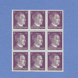 From An Sheet / Stamp Block - Sheet Of 9 / Adolph Hitler / Pf06 photo