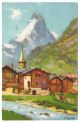 Switzerland Zermatt Postcard Military Fpo Feldpost Stampless Cover Europe photo 1