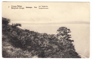 Belgian Congo Katanga Lake Tanganyika Postcard Matadi To Belgium 1926 Cover photo
