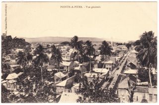Guadeloupe Pointe - A - Pitre General View Postcard Mailed To Usa 1913 Cover photo