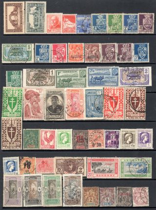 314 Mostly Diff French Colonies 1885 To 1963 Many Better Good Early Semi - Keys photo